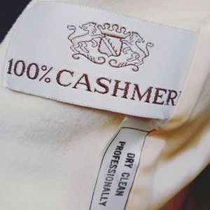 Cream Cashmere Trench Coat sz S